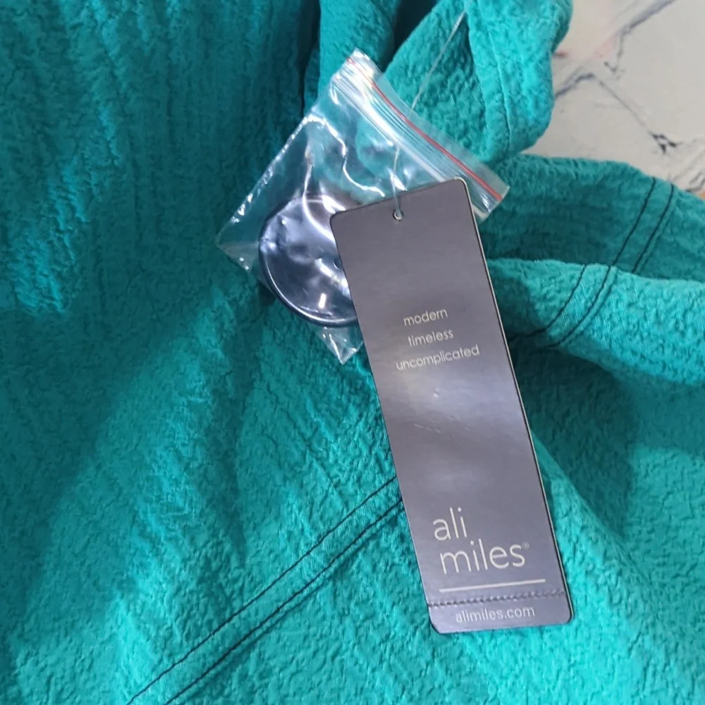 Ali Miles Tunic 3/4 Sleeves NWT XLarge Top - Picture 8 of 9